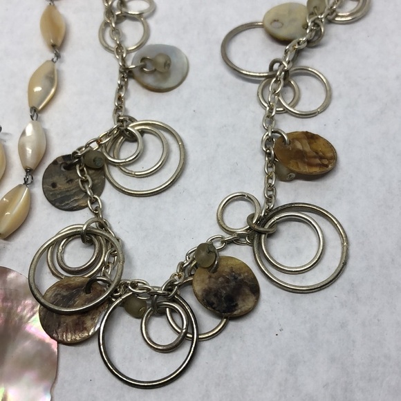 CURATED bundle Bethany and Artisan made shell necklaces boho beach layered look. - Picture 5 of 6